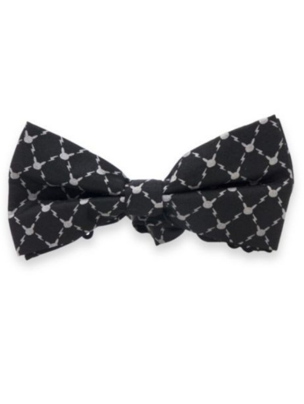 New Pikachu Classics Black Silk Bow Tie (One Size-Adult)
